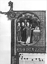 Missel du XIVe siècle. une messe.