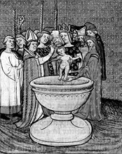 Baptême du dauphin, futur Charles VI