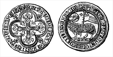 Monnaie de Philippe V, dit le Long, fils de Philippe IV le Bel.
