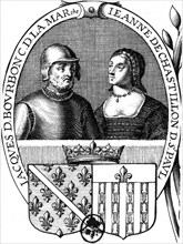 Jacques de Bourbon et Jeanne de Chastillon de Saint-Paul -