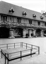 Rouen the place of the market where was burned Jeanne d' Arc -