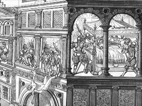 22-24 août 1572. Saint Barthélémy. Détail de gravure.