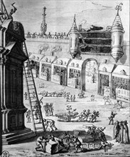 Demolition of the Temple de Charenton in 1685