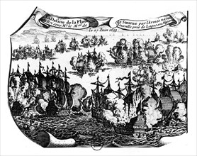 Franco-British naval battle June 27 1693 -