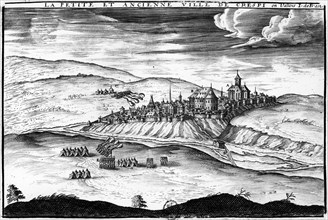 Vue de la ville de Crépi en Valois -