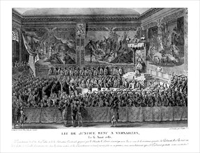 Lit de Justice tenu à Versailles le 6 août 1787.