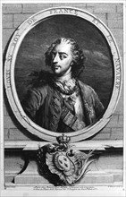 Louis XV vers 1741 - Gravure de Benoist -