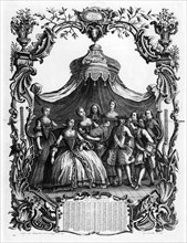 Almanach pour 1751 - la famille royale -