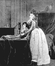 Danton's son and his mother, Louise Gelé