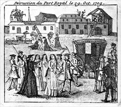 Le départ des religieuses - Destruction de Port-Royal