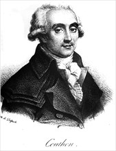 Couthon (Georges) - (1755-1794) - Il participa à l'instauration de la Grande Terreur -