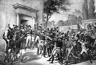 Coup d'Etat du 18 Brumaire. Bonaparte renverse le  Directoire.