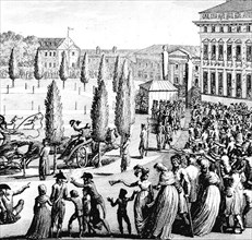 Scènes de la rue pendant la révolution de 1789.
