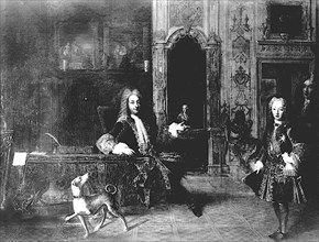 Le Régent et le jeune Louis XV.
