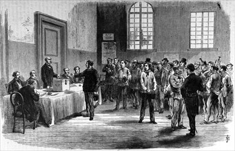 Le plébiscite de 1870 - Votes dans le faubourg Saint-Antoine -