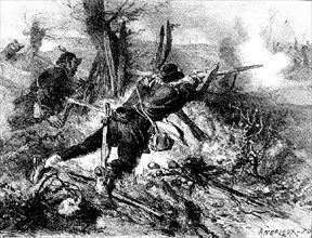 Décembre 1870. Guerre autour de Paris.