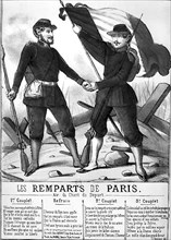Décembre 1870. Siège de Paris. Le chant des remparts de Paris.