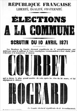 Elections à la Commune. Scrutin du 10 avril 1871.