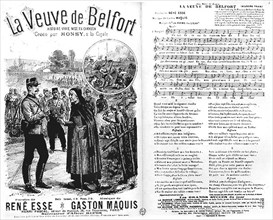 La Veuve de Belfort. Chanson patriotique. 1870