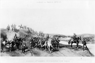 The Prussian army arrives in front of Paris September 18, 1870 -