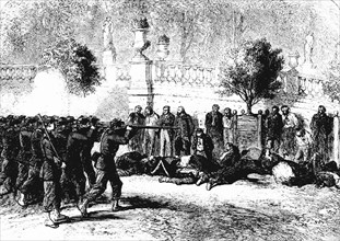 Les exécutions du jardin du Luxembourg.28 mai 1871