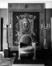 Throne of Napoleon ßt Museum of Malmaison -