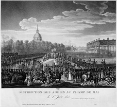 June first, 1815 Distribution of the Eagles to the field of May -