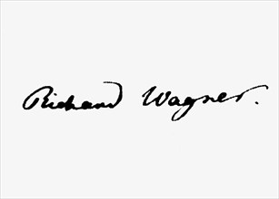 Signature de Richard Wagner