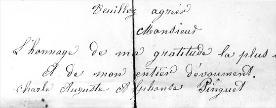 Diary of Charles Auguste Alphonse Pinguet
