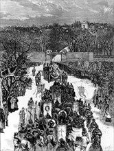 Funerals of Blanqui in Paris, 1881