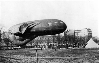 Observation balloon during World War I