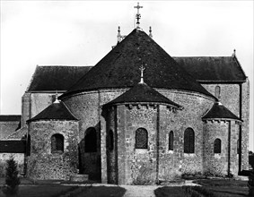 Apse of the church of Saint Gildas de Rhuys (Morbihan)