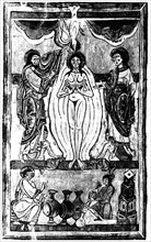 Evocation of the Trinity in the scene of the Baptism of Christ