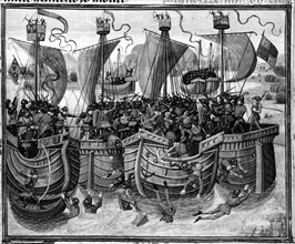 Chroniques de Froissart : la bataille de Guernesey