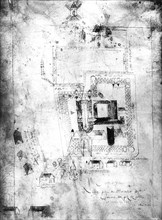Plan de l'abbaye de Saint Germain des prés.