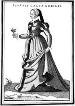 Mode féminine des dames nobles de Bourgogne