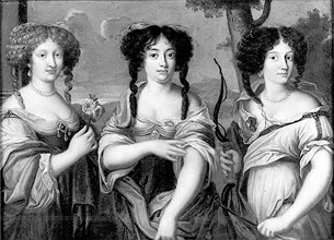 Trois des « Mancinettes ». Nièces de Mazarin.