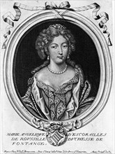Fontanges (Marie-Angelica of Scoraille, Roussille, duchess of Fontanges 1661-1681).  Favorite of Louis XIV, rival of Madam de Montespan.