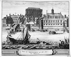 London, White-Hall palace near the River Thames