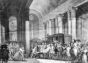 Return of the body of Henri IV to the Louvre after his assassination