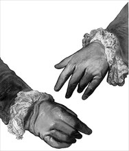 Les mains de la reine Marie-Antoinette. 1771