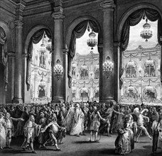 Paris. Hôtel de Ville. Janvier 1782 : Bal masqué