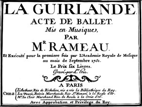 Acte de ballet de Rameau