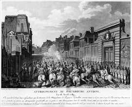 Gathering in the Faubourg Saint Antoine, April 16, 1789.