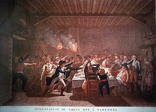 Juin 1791. Arrestation, à Varennes, de la famille royale.
