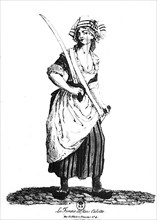 Révolution de 1789. La « femme du Sans-Culotte ».