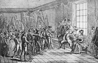 Le 20 juin 1792, les citoyens se rendent chez le roi aux Tuileries.