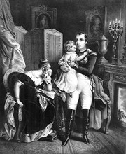 Adieux de Napoléon 1er à sa famille