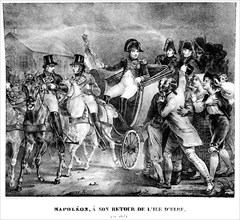 Napoléon 1er à son retour de l'île d'Elbe