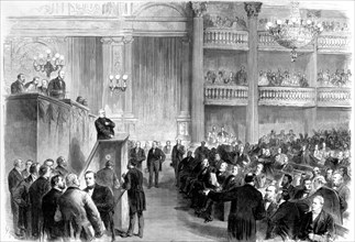 Commune of Paris:  ratification of the preliminaries of peace 1871
